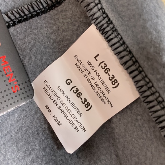 Layer 8 Men's Shorts Size L NWT Fleece Lined Thermal Black Camo - Picture 14 of 15